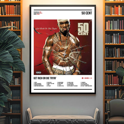 50 Cent "Get Rich or Die Tryin" Album Decor Poster (Digital Download)