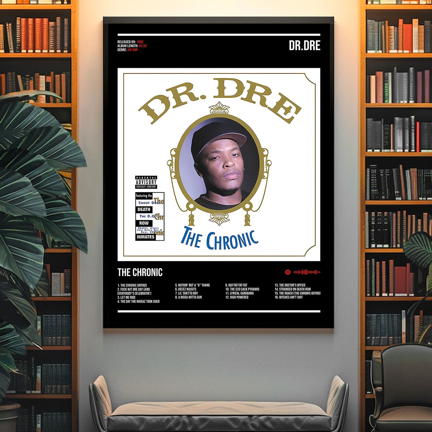 Dr. Dre "The Chronic" Album Decor Poster (Digital Download)