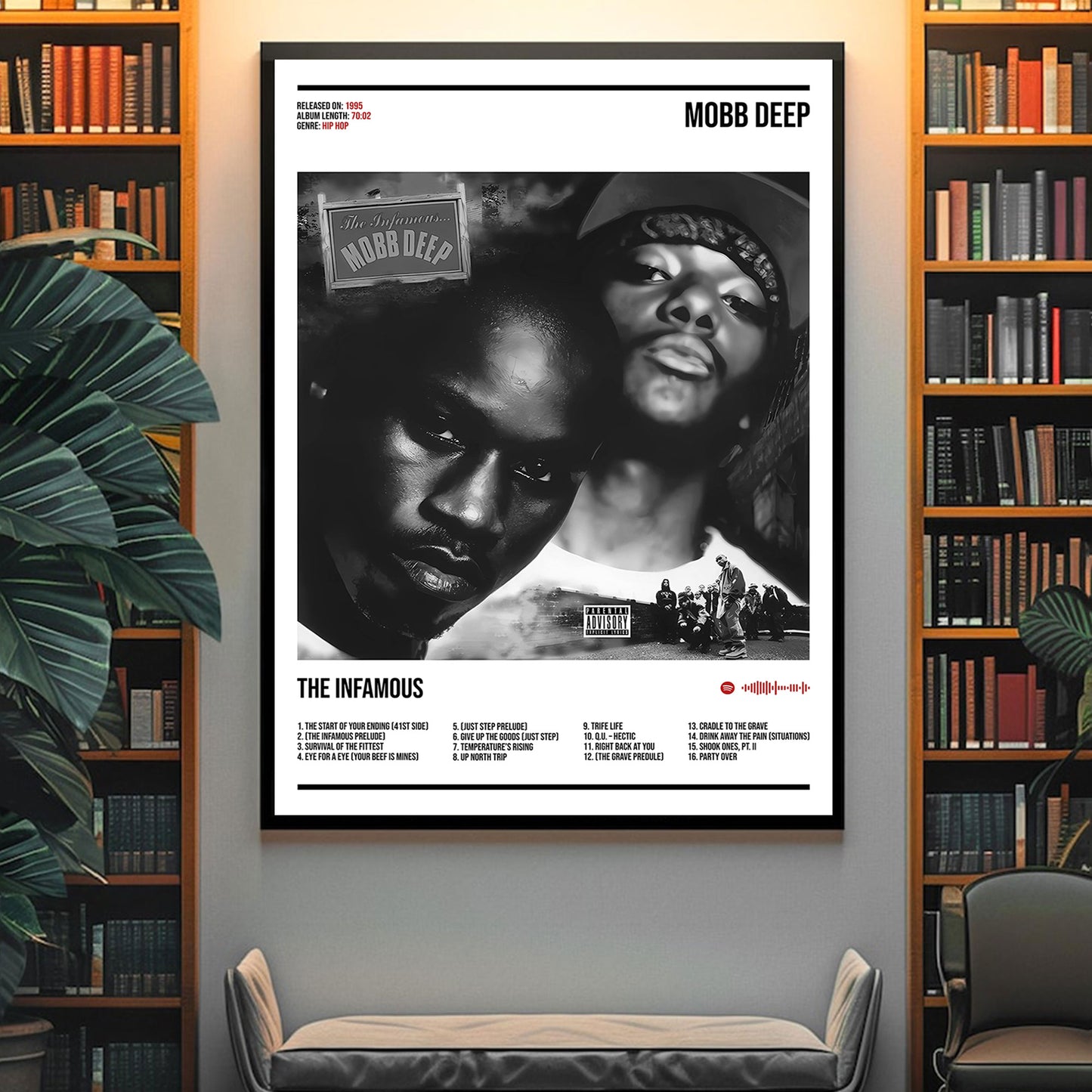 Mobb Deep "The Infamous" Album Decor Poster (Digital Download)