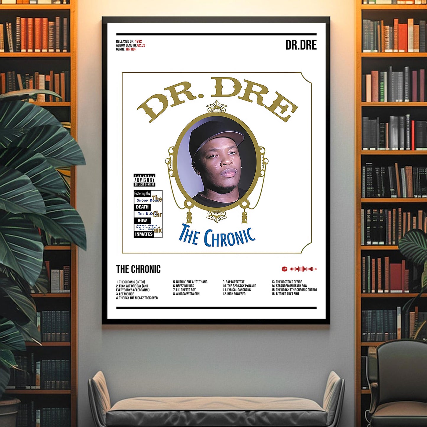 Dr. Dre "The Chronic" Album Decor Poster (Digital Download)