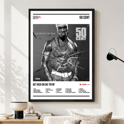 50 Cent "Get Rich or Die Tryin" Album Decor Poster (Digital Download)