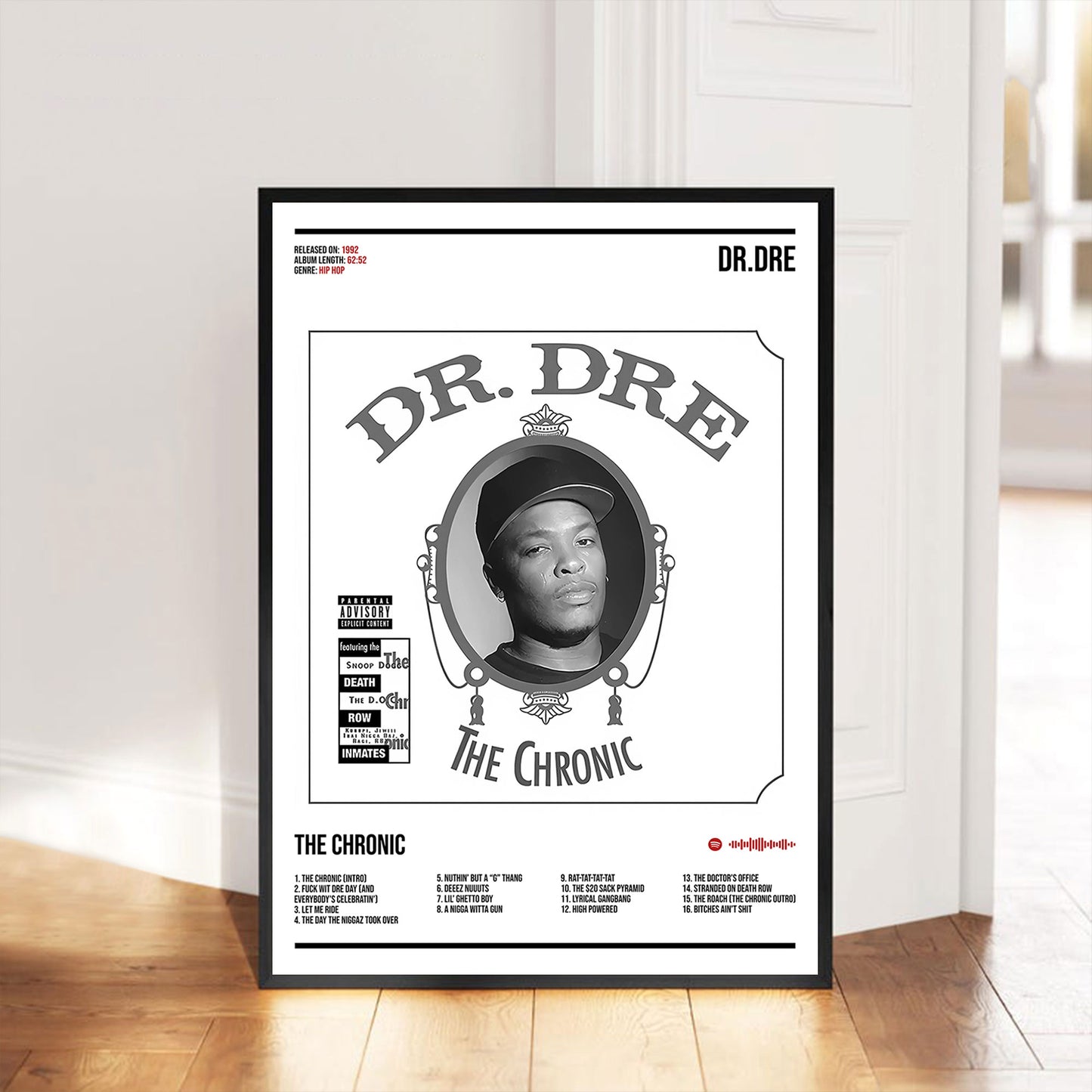 Dr. Dre "The Chronic" Album Decor Poster (Digital Download)