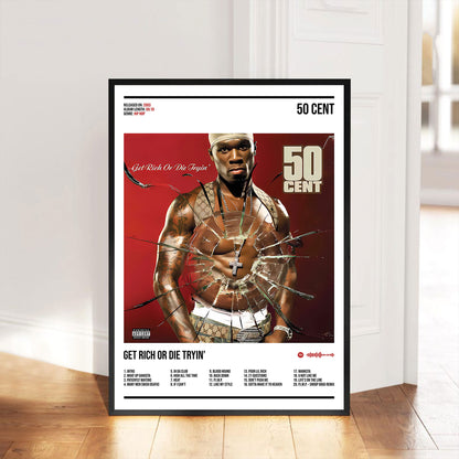 50 Cent "Get Rich or Die Tryin" Album Decor Poster (Digital Download)