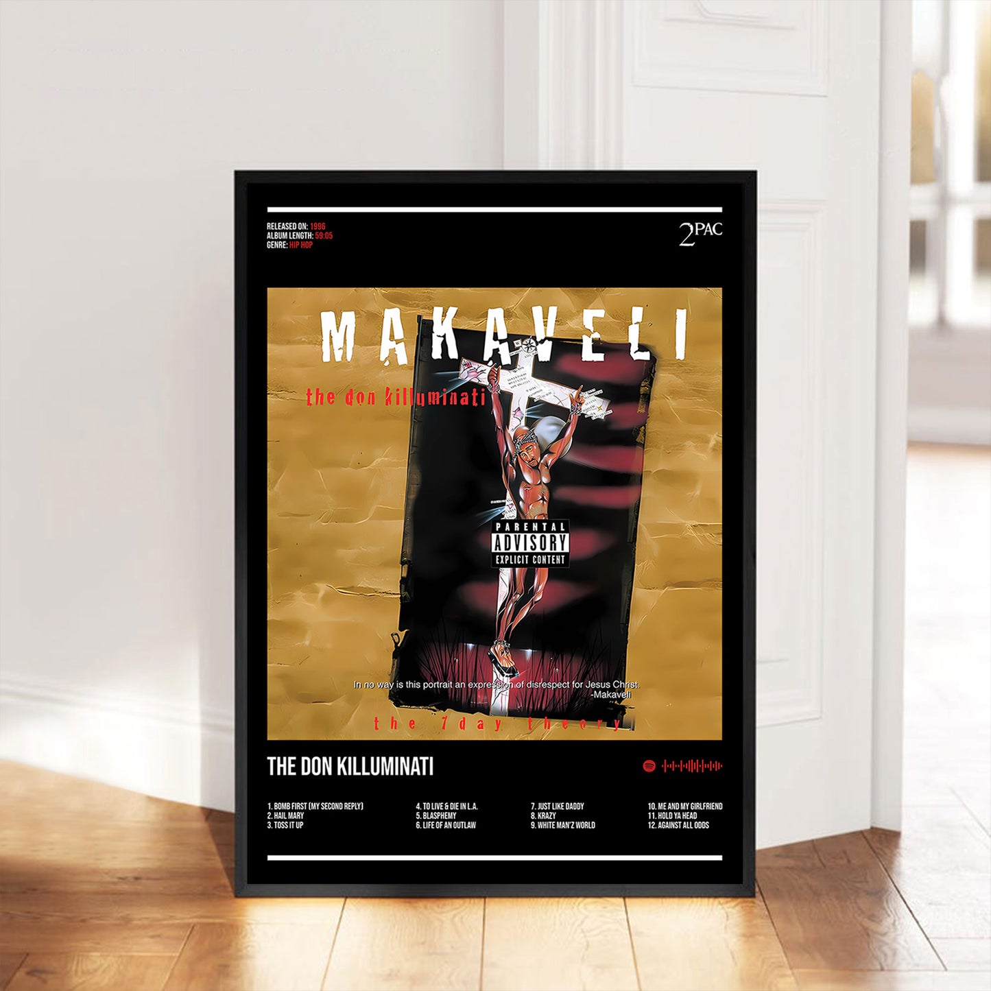 2Pac "Makaveli" Album Decor Poster (Digital Download)