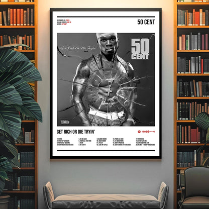 50 Cent "Get Rich or Die Tryin" Album Decor Poster (Digital Download)
