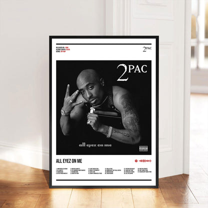 2Pac "All Eyez On Me" Album Decor Poster (Digital Download)