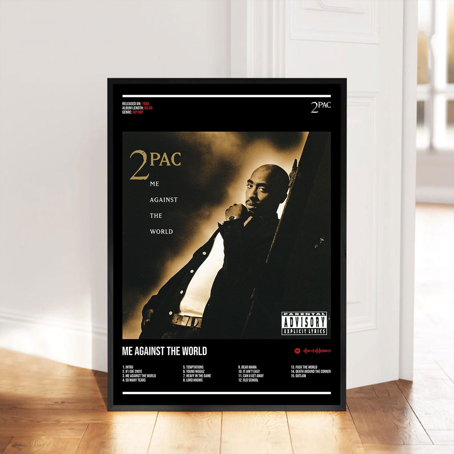 2Pac "Me Against The World" Album Decor Poster (Digital Download)