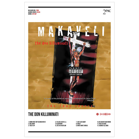 2Pac "Makaveli" Album Decor Poster (Digital Download)