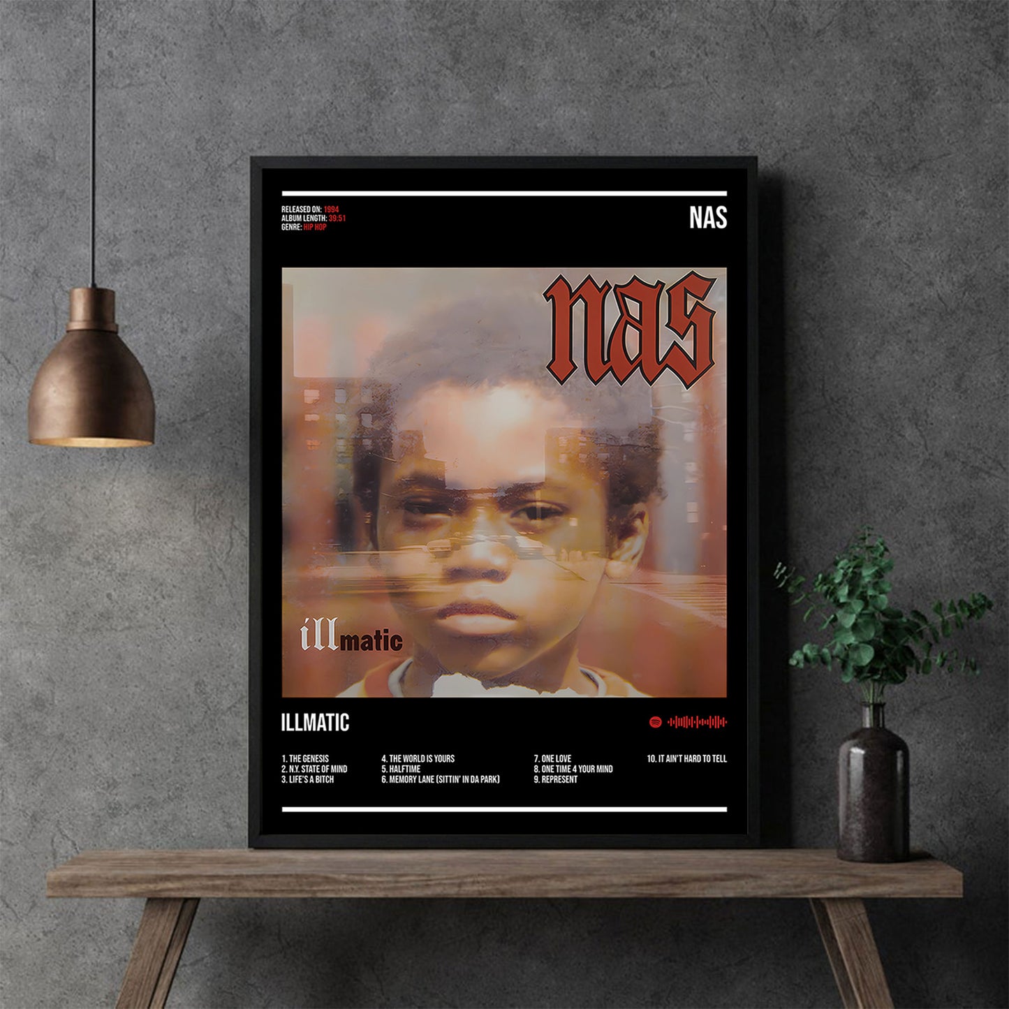 Nas "Illmatic" Album Decor Poster (Digital Download)