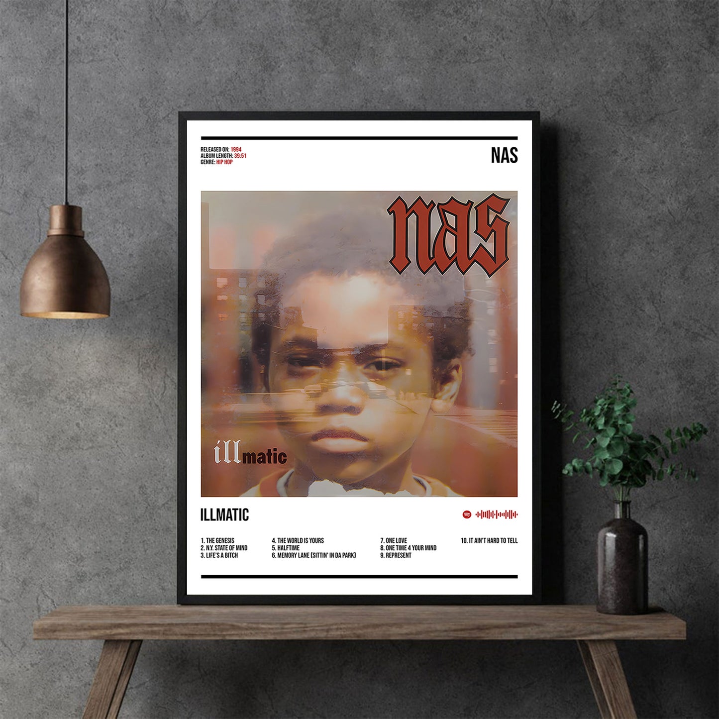 Nas "Illmatic" Album Decor Poster (Digital Download)