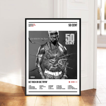 50 Cent "Get Rich or Die Tryin" Album Decor Poster (Digital Download)