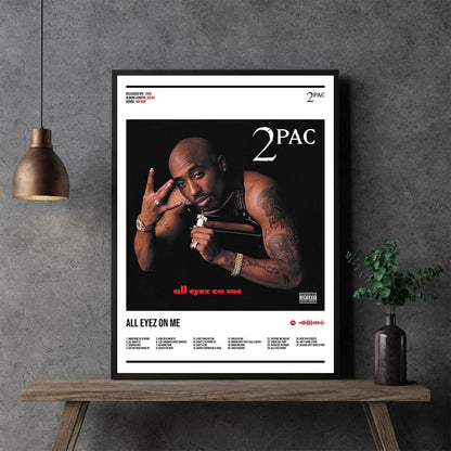 2Pac "All Eyez On Me" Album Decor Poster (Digital Download)