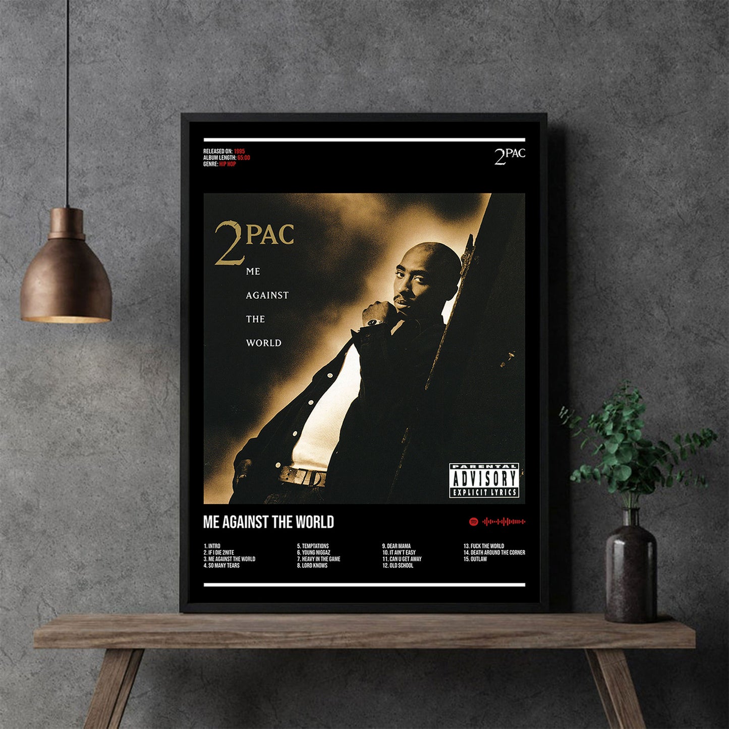 2Pac "Me Against The World" Album Decor Poster (Digital Download)