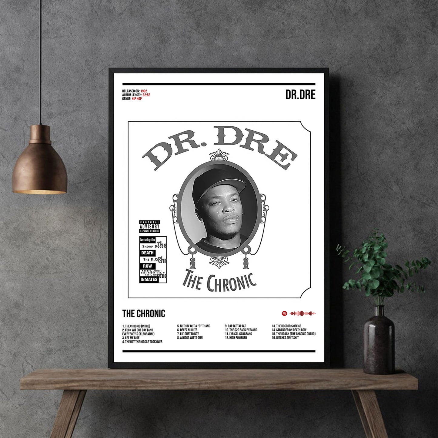 Dr. Dre "The Chronic" Album Decor Poster (Digital Download)