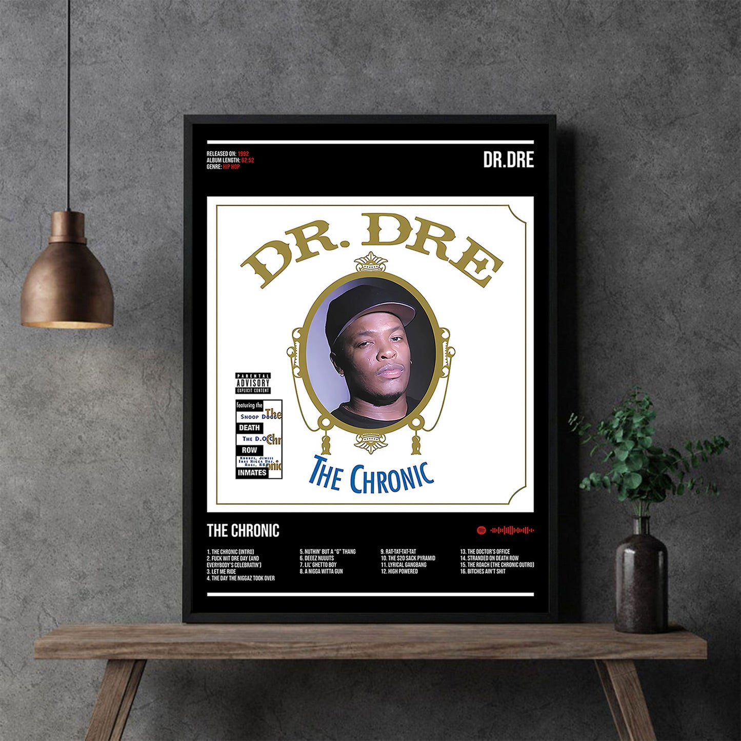 Dr. Dre "The Chronic" Album Decor Poster (Digital Download)