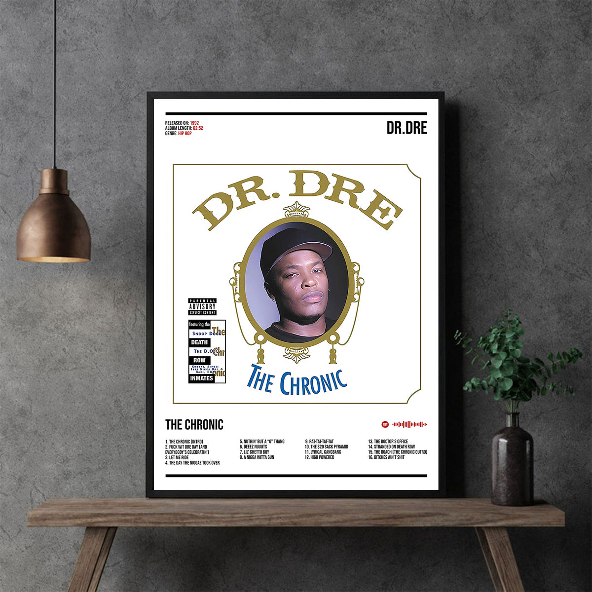 Dr. Dre "The Chronic" Album Decor Poster (Digital Download)