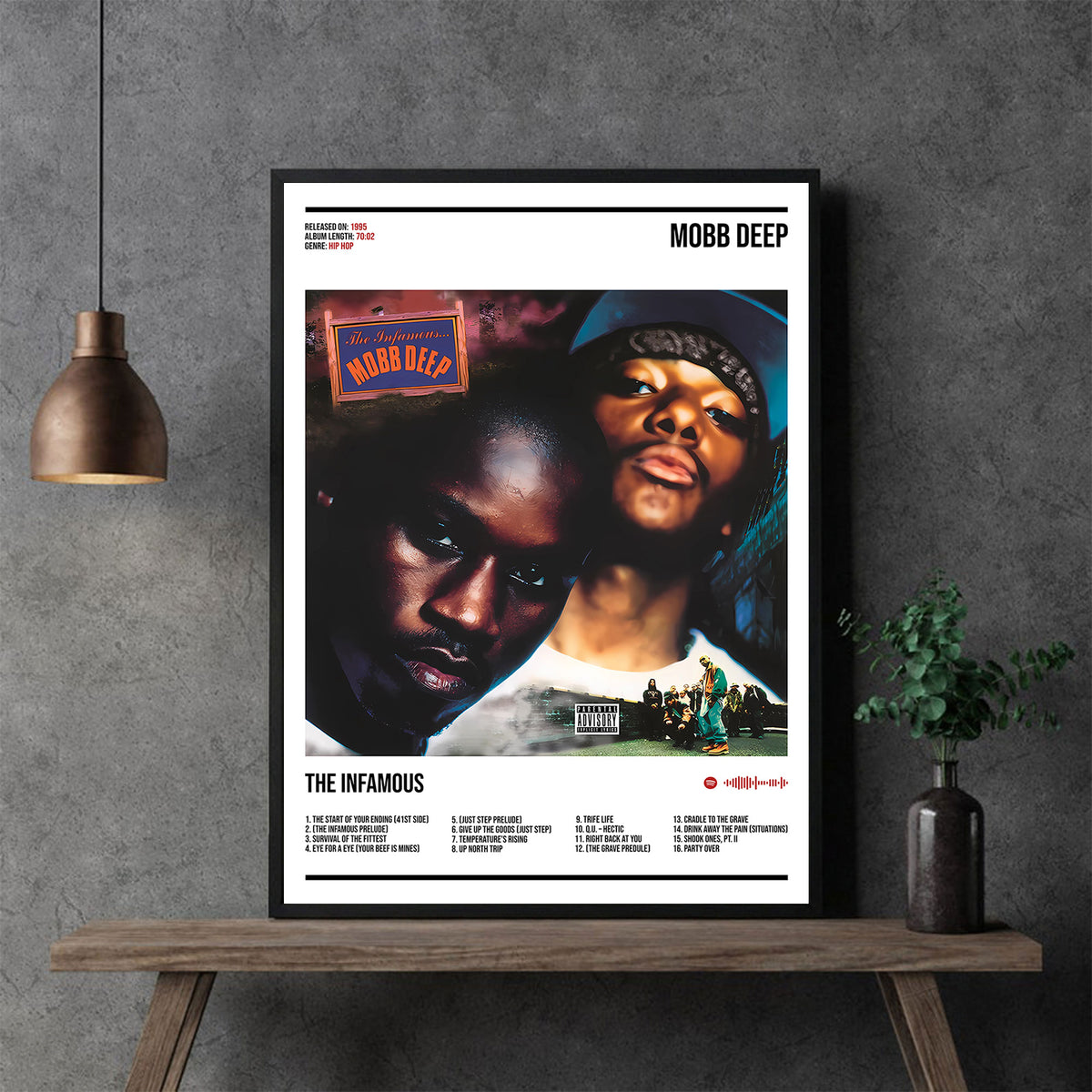 Mobb Deep "The Infamous" Album Decor Poster (Digital Download)