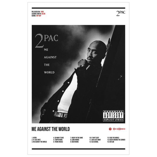 2Pac "Me Against The World" Album Decor Poster (Digital Download)