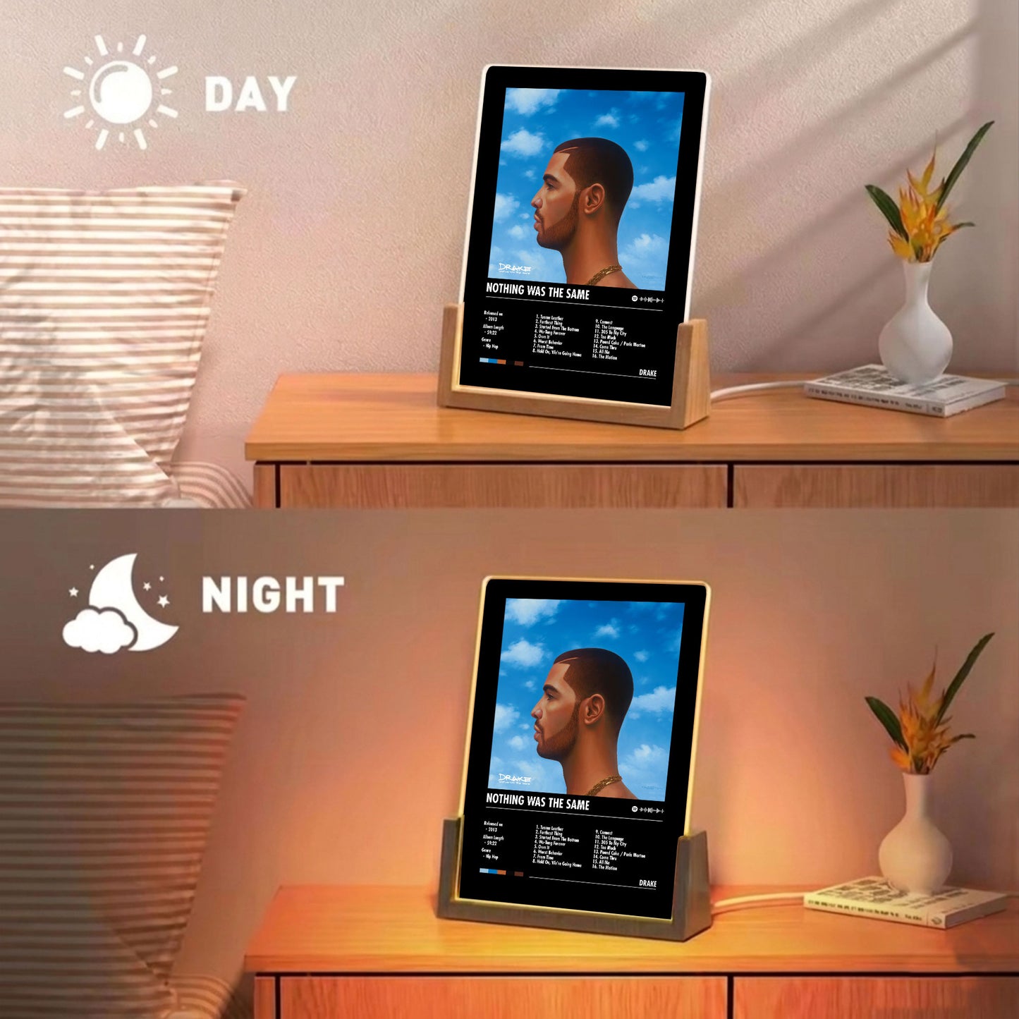 Dake "Nothing Was The Same" Album Decor Acrylic LED Frame