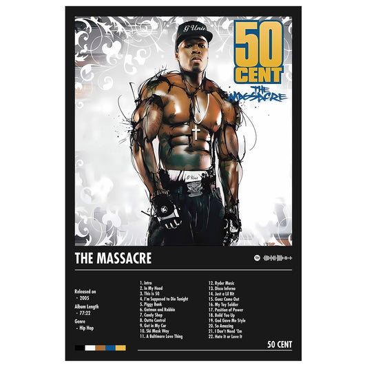 50 Cent "The Massacre" Album Decor Poster (Digital Download)