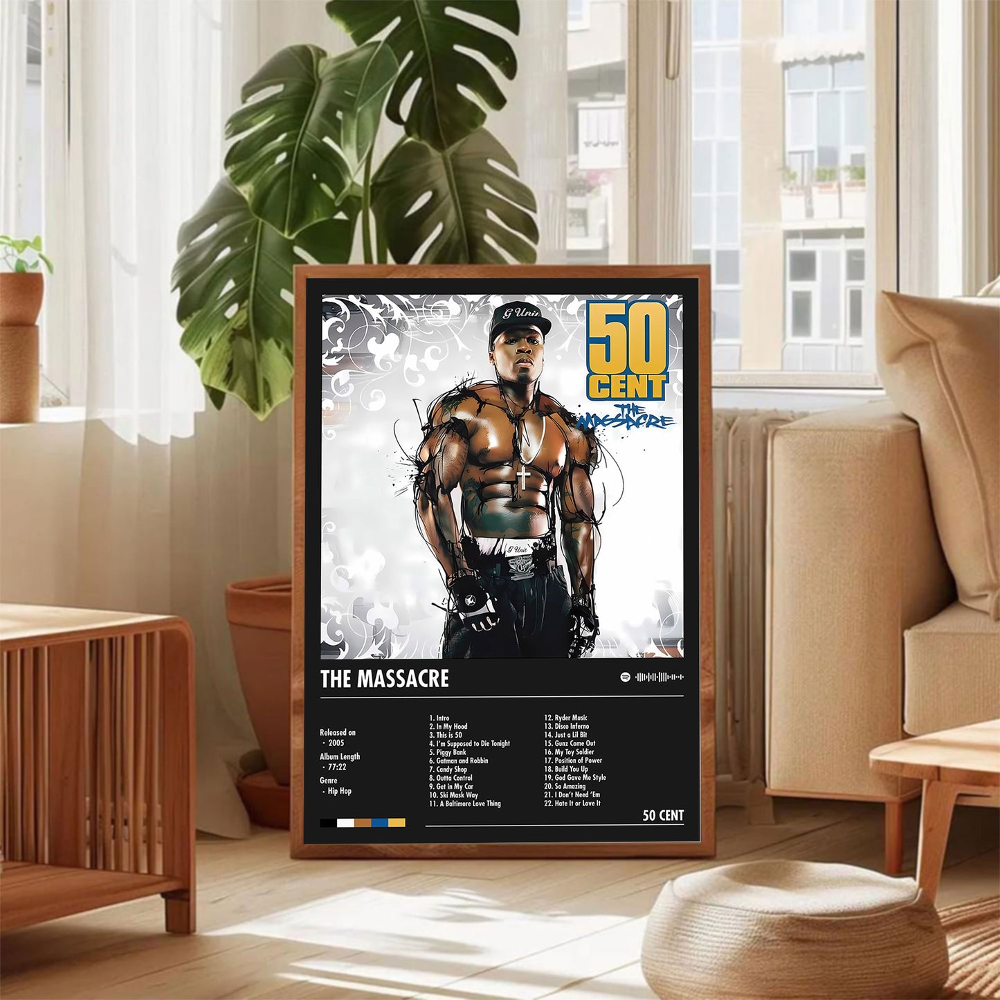 50 Cent "The Massacre" Album Decor Poster (Digital Download)