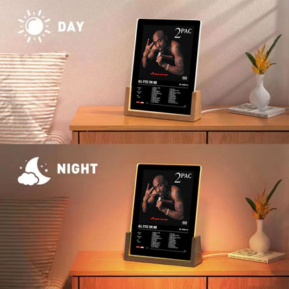 2Pac "All Eyez On Me" Album Decor Acrylic LED Frame