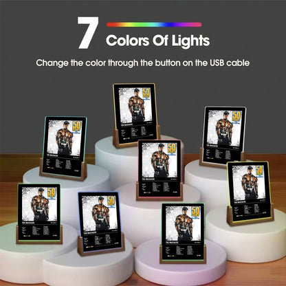 50 Cent "The Massacre" Album Decor Acrylic LED Frame