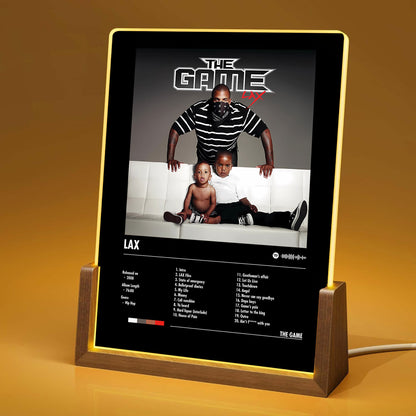 The Game "LAX" Album Decor Acrylic LED Frame