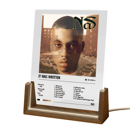 Nas "It Was Written" Album Decor Acrylic LED Frame