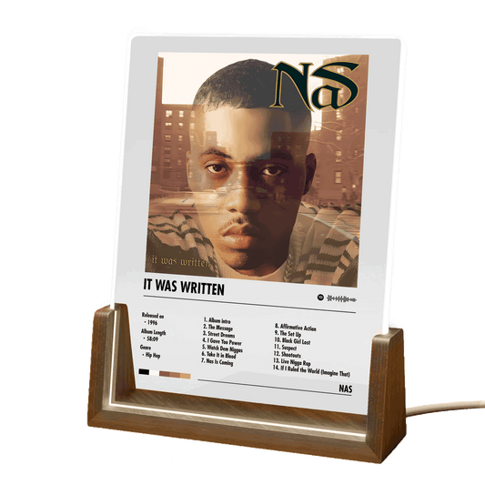 Nas "It Was Written" Album Decor Acrylic LED Frame
