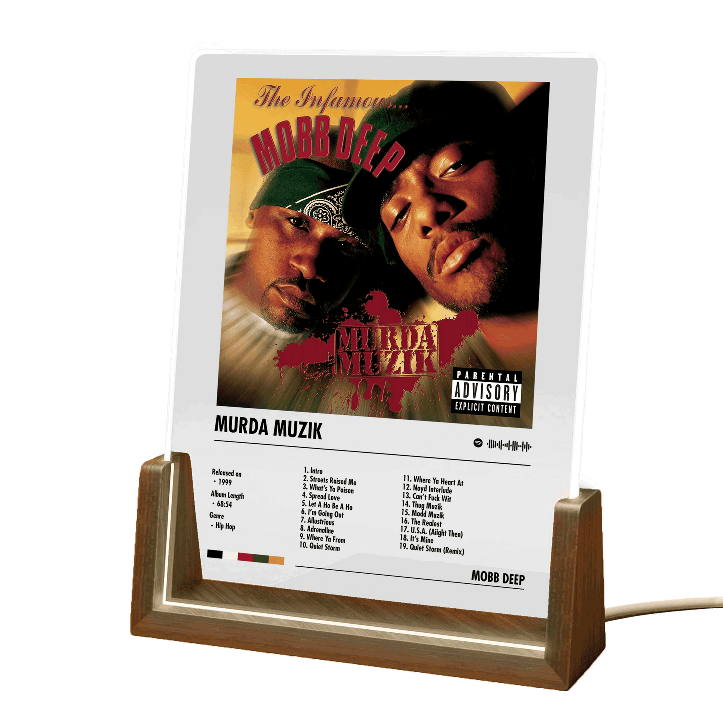 Mobb Deep Album Decor Acrylic LED Frame