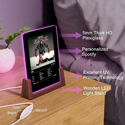 The Game "LAX" Album Decor Acrylic LED Frame