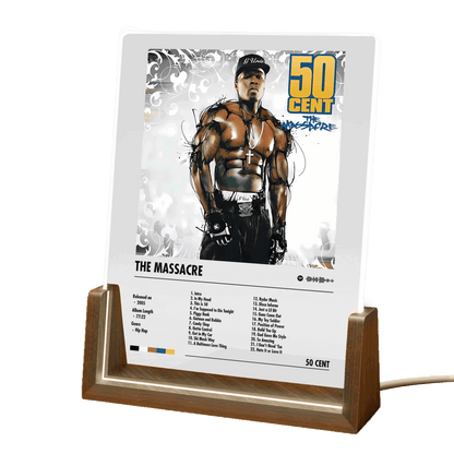 50 Cent "The Massacre" Album Decor Acrylic LED Frame