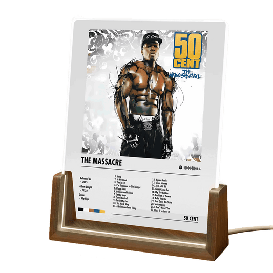 50 Cent "The Massacre" Album Decor Acrylic LED Frame