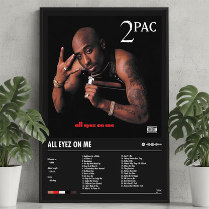 2Pac "All Eyez On Me" Album Decor Poster (Digital Download)