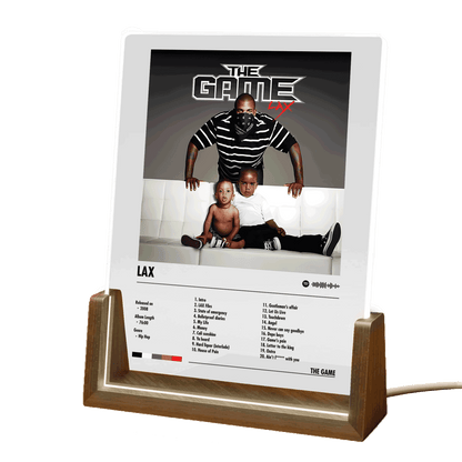 The Game "LAX" Album Decor Acrylic LED Frame