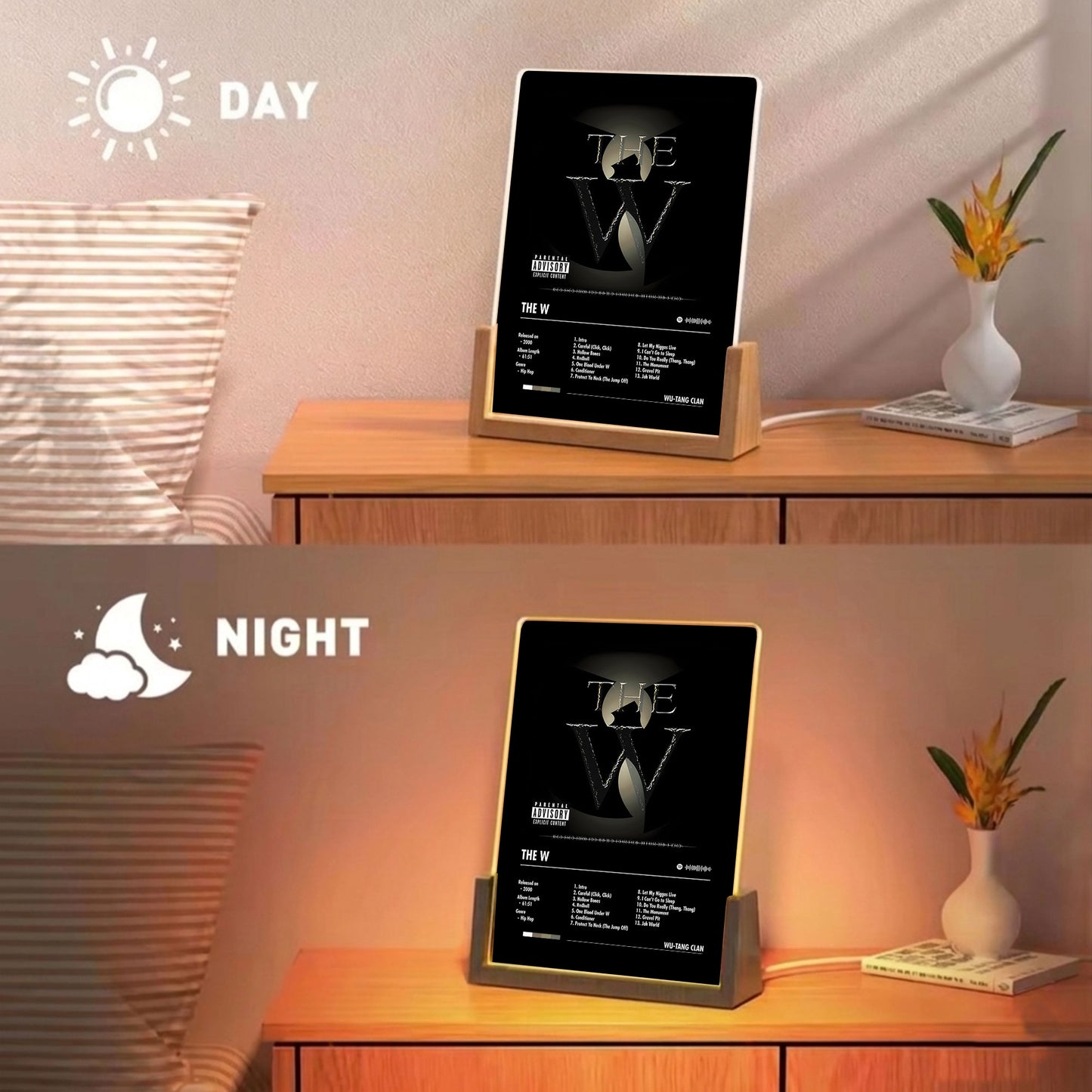 Wu-Tang Clan Album Decor Acrylic LED Frame