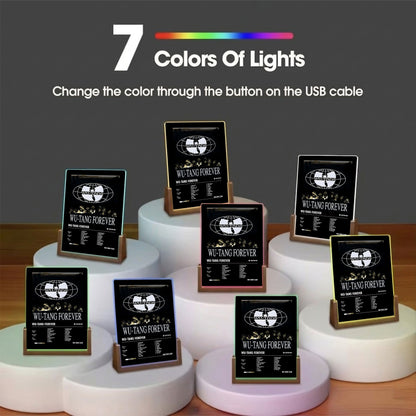 Wu-Tang Clan Album Decor Acrylic LED Frame