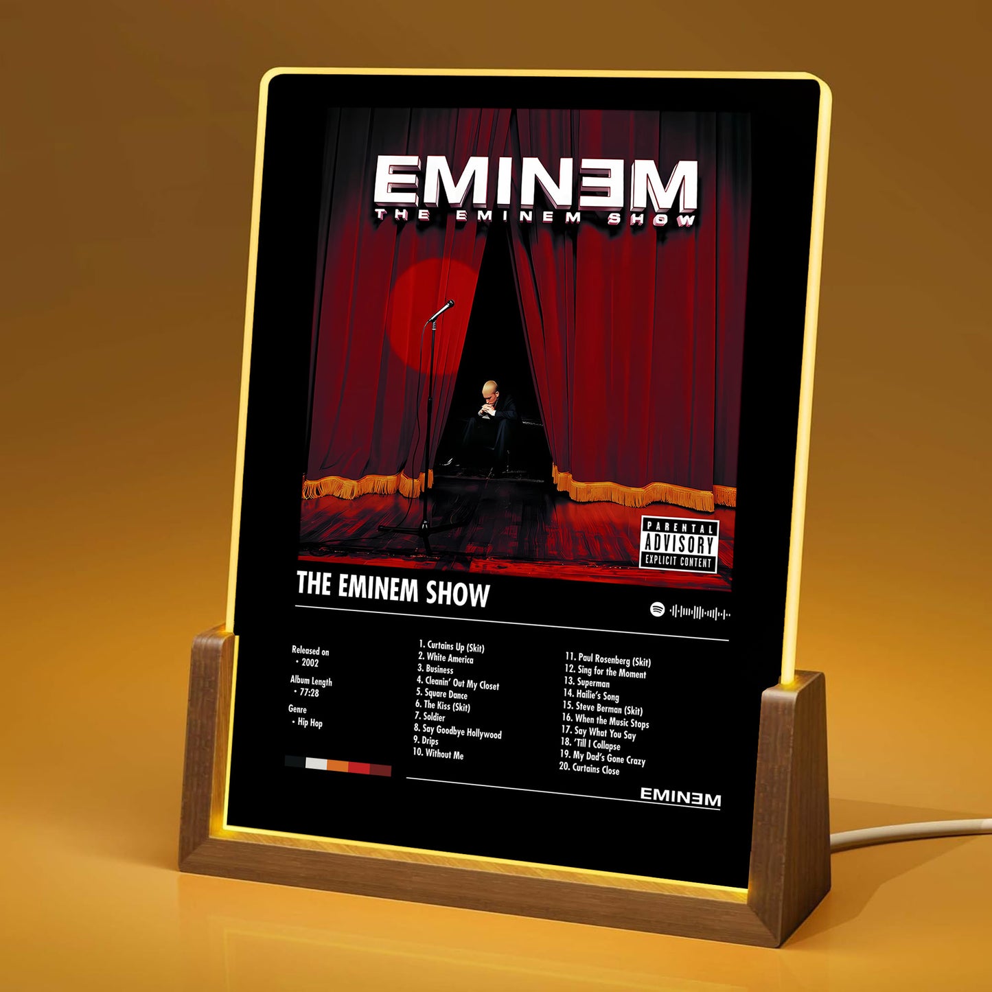 Eminem "The Eminem Show" Album Decor Acrylic LED Frame