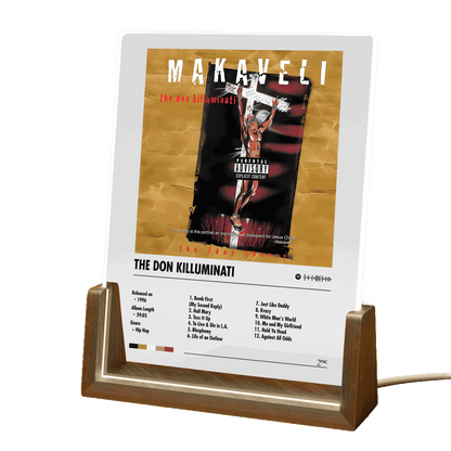 2Pac Makaveli Album Decor Acrylic LED Frame