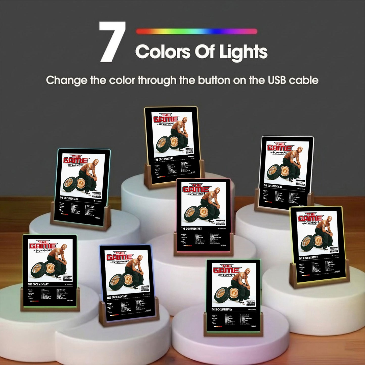 The Game "The Documentary" Album Decor Acrylic LED Frame
