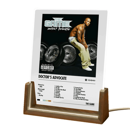 The Game "Doctor's Advocate" Album Decor Acrylic LED Frame