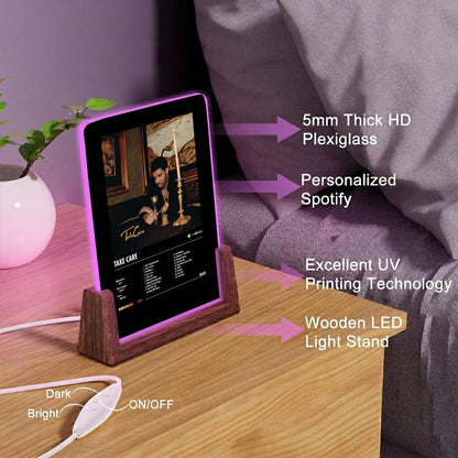 Drake "Take Care" Album Decor Acrylic LED Frame